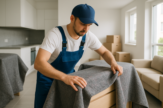 Umzugshelfer Essen – Möbelabbau und Verpackungsservice